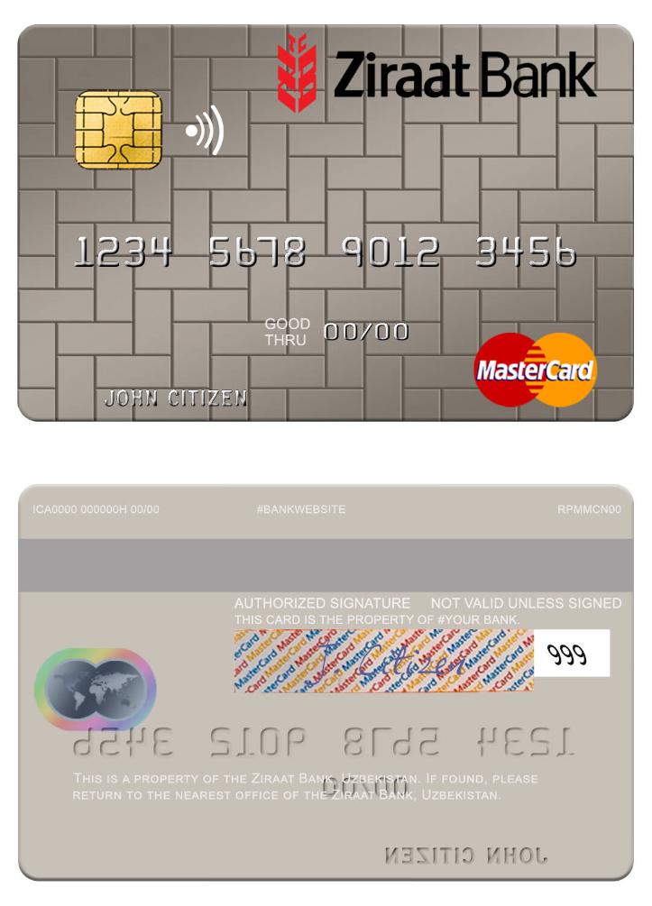 Uzbekistan Ziraat Bank mastercard
